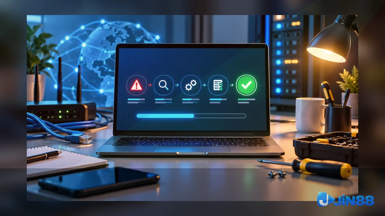 Danh sách kiểm tra Login trước khi tiếp tục – quy trình khi mạng chậm cho người cần đối chiếu